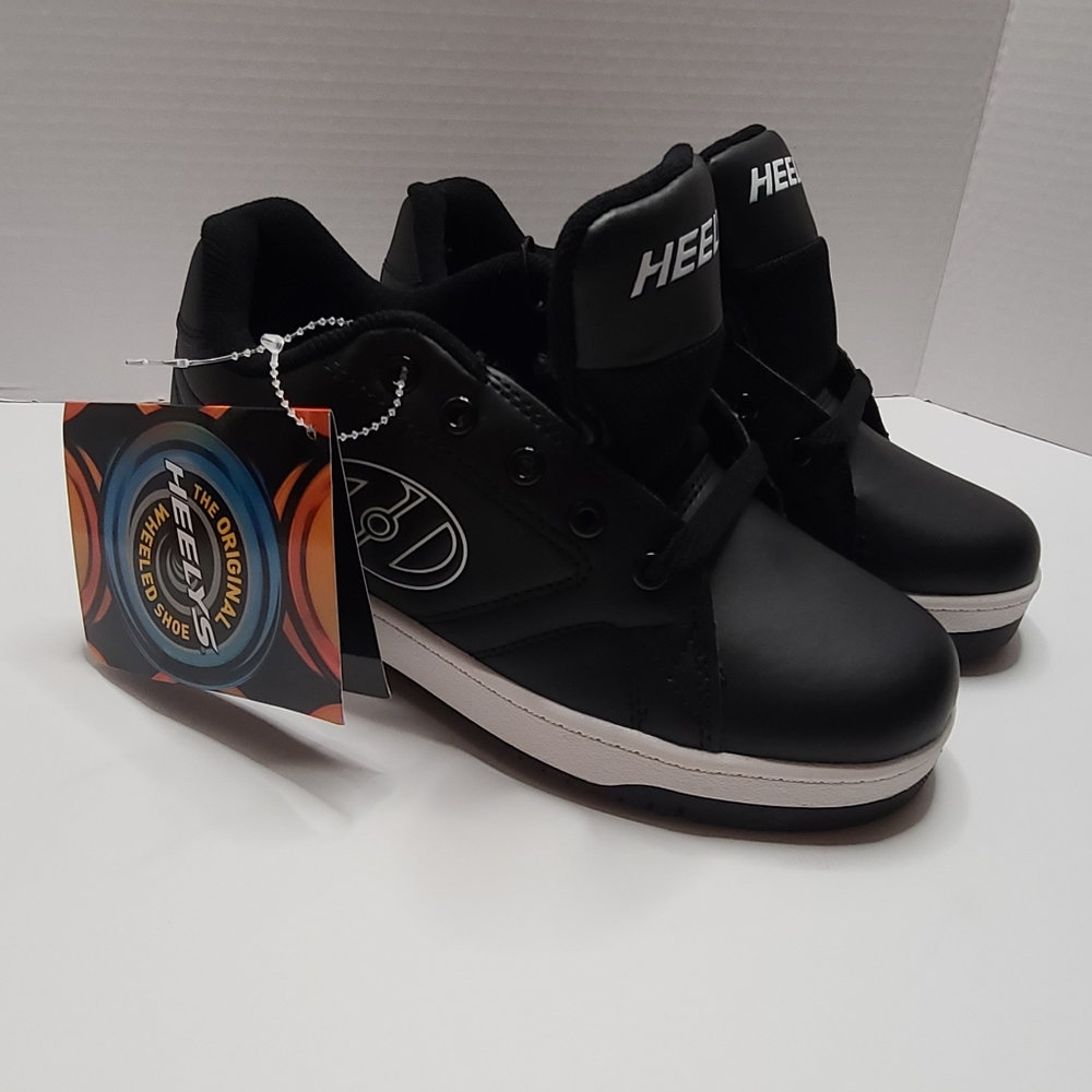 Heelys Kids HES10449 Black Skate Shoes Lace Up Low Top Round Toe Size 5